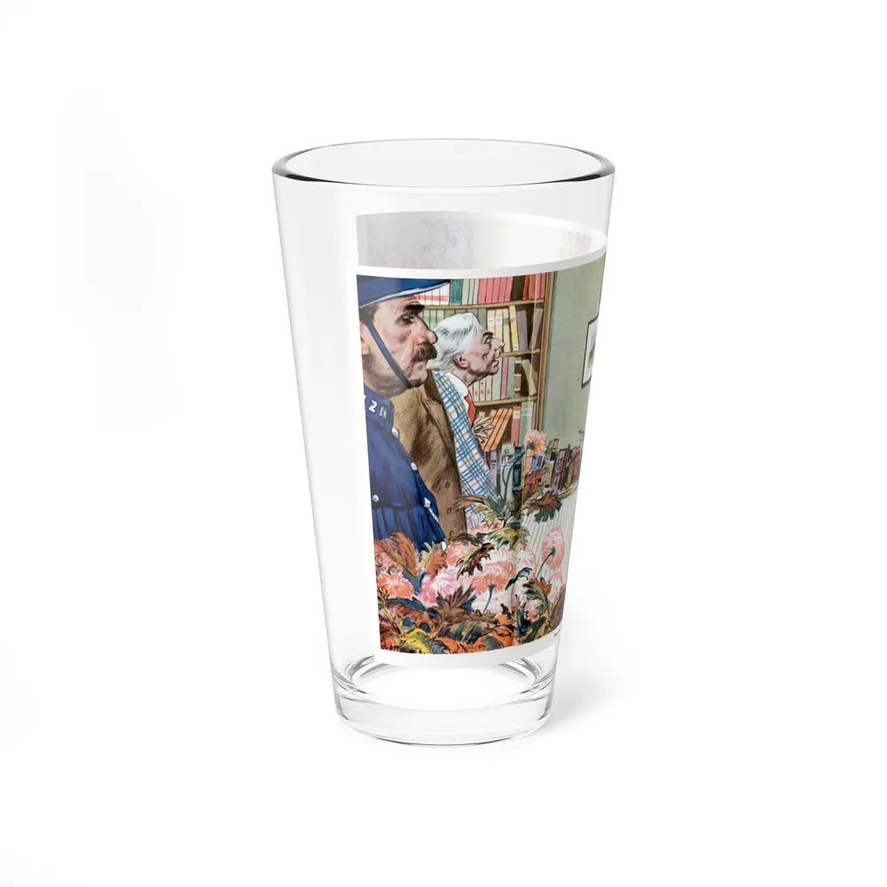 Murder At Pigeonsford House, 1942 (Magazine Illustration) Pint Glass 16oz-Go Mug Yourself