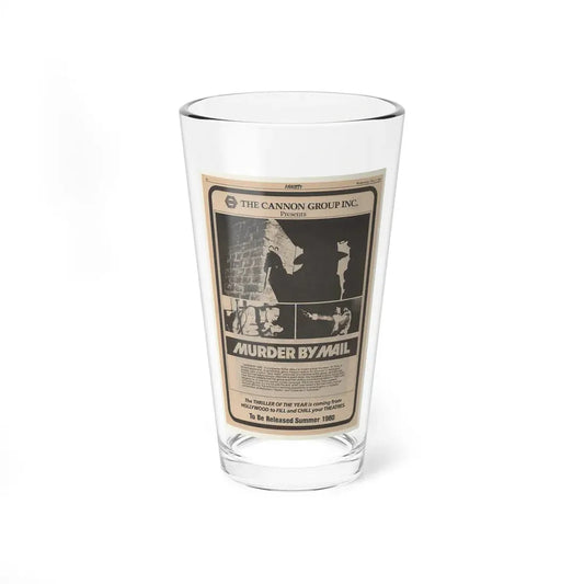 MURDER BY MAIL (SCHIZOID) 1980 Movie Poster - Pint Glass 16oz 16oz - Go Mug Yourself