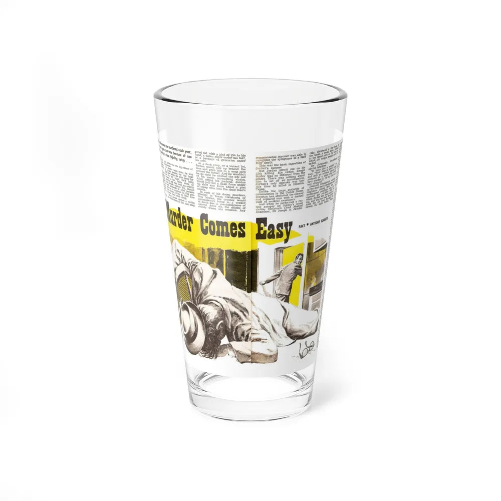 Murder Comes Easy, Adam magazine, September 1963 (Magazine Illustration) Pint Glass 16oz-16oz-Go Mug Yourself