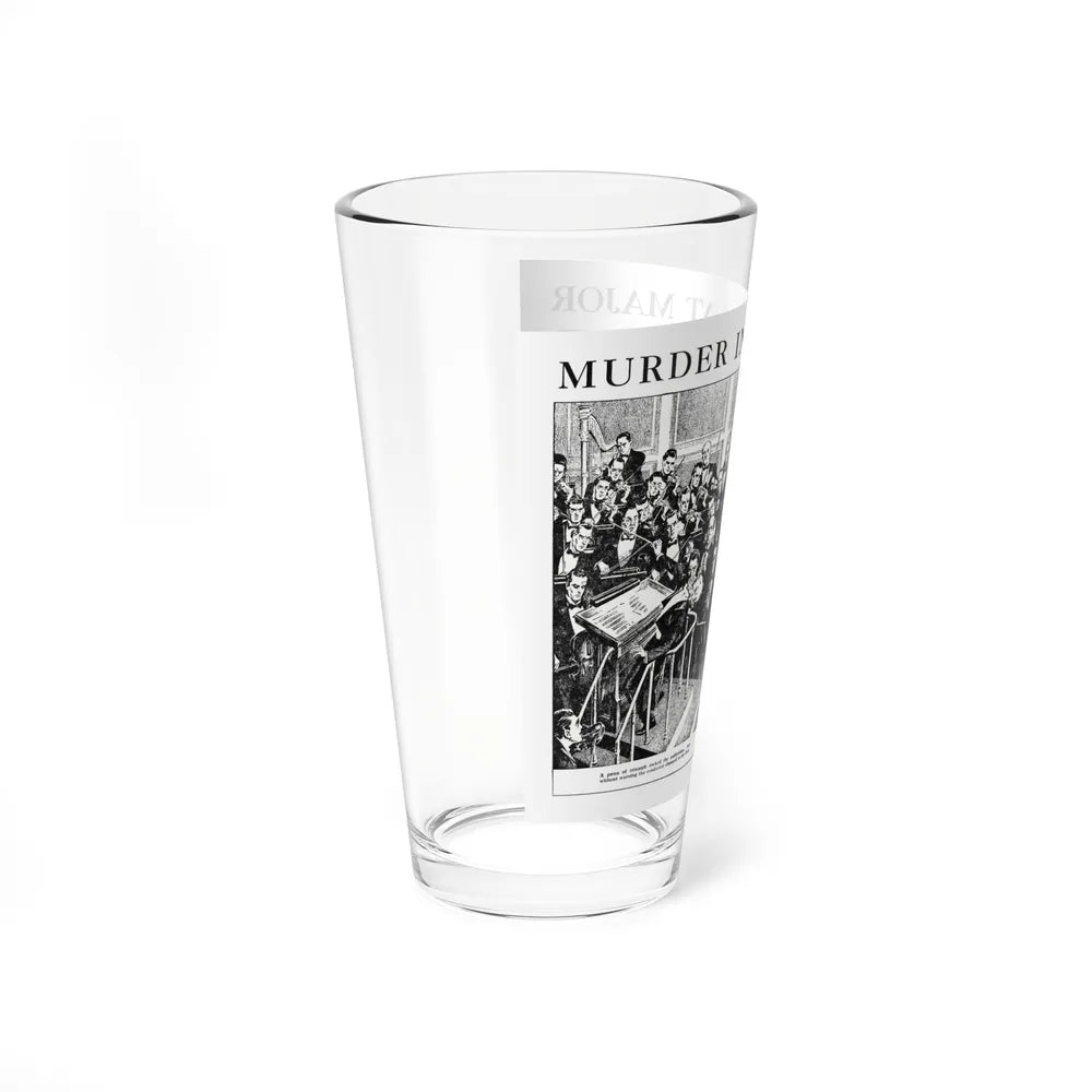 Murder In E-Flat Major, Blue Book Magazine, April 1940 (Magazine Illustration) Pint Glass 16oz-Go Mug Yourself