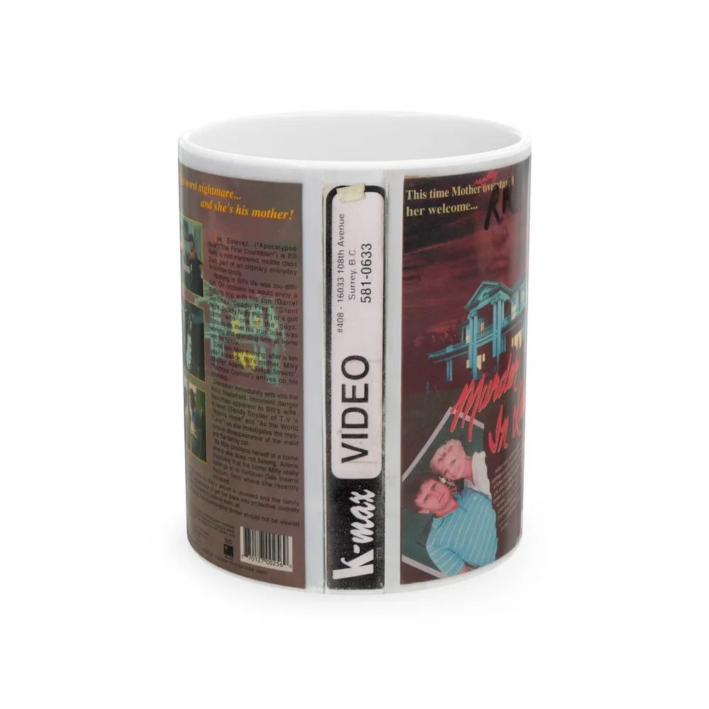 MURDER IN LAW (VHS COVER) - White Coffee Mug-11oz-Go Mug Yourself