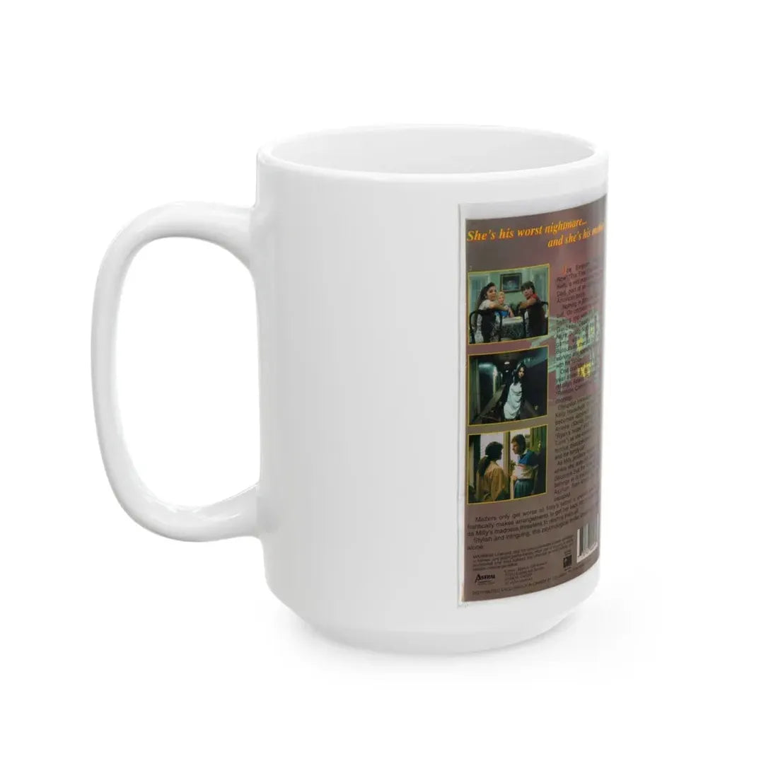 MURDER IN LAW (VHS COVER) - White Coffee Mug - Go Mug Yourself