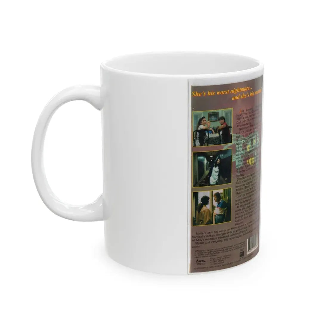 MURDER IN LAW (VHS COVER) - White Coffee Mug - Go Mug Yourself
