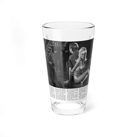 Murder In One Take, Tonight magazine, No. 2, 1965 (Magazine Illustration) Pint Glass 16oz 16oz - Go Mug Yourself