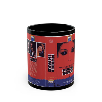 MURDER IN PARIS (VHS COVER) - Black Coffee Mug-11oz-Go Mug Yourself