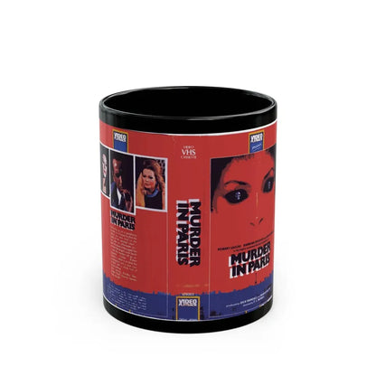 MURDER IN PARIS (VHS COVER) - Black Coffee Mug 11oz - Go Mug Yourself