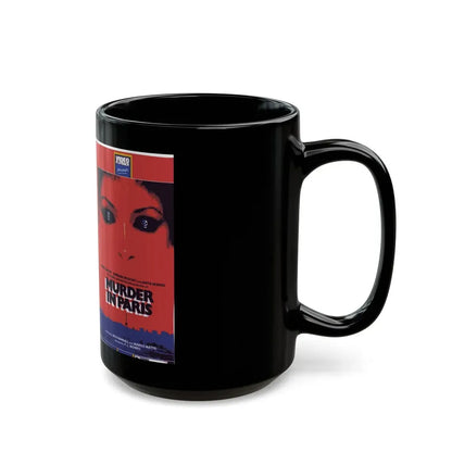 MURDER IN PARIS (VHS COVER) - Black Coffee Mug - Go Mug Yourself