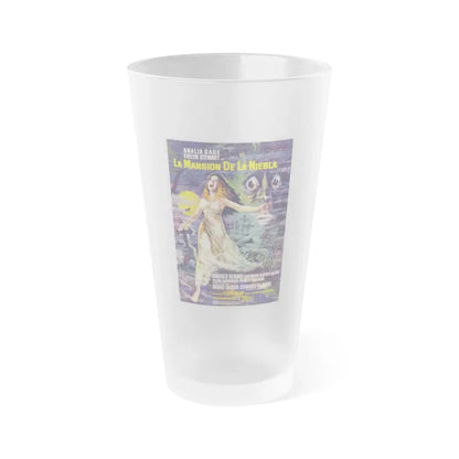 MURDER MANSION (MANIAC MANSION) 1972 Movie Poster - Frosted Pint Glass 16oz Default Title - Go Mug Yourself