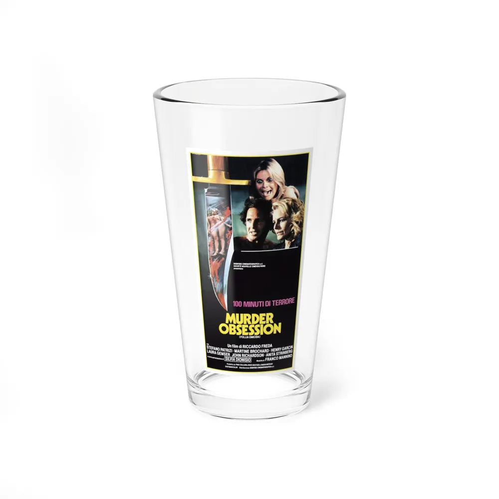 MURDER OBSESSION 1981 Movie Poster - Pint Glass 16oz-16oz-Go Mug Yourself