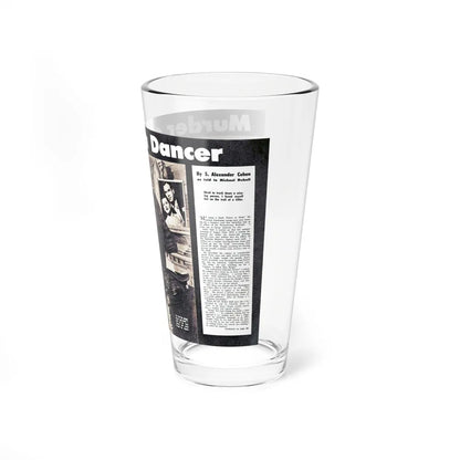 Murder of a Dancer, Man Junior, July 1955 (Magazine Illustration) Pint Glass 16oz-Go Mug Yourself