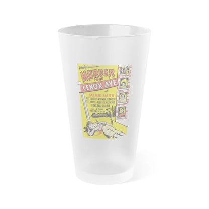 MURDER ON LENOX AVE 1941 Movie Poster - Frosted Pint Glass 16oz-16oz-Frosted-Go Mug Yourself