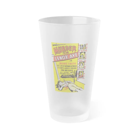 MURDER ON LENOX AVE 1941 Movie Poster - Frosted Pint Glass 16oz-16oz-Frosted-Go Mug Yourself