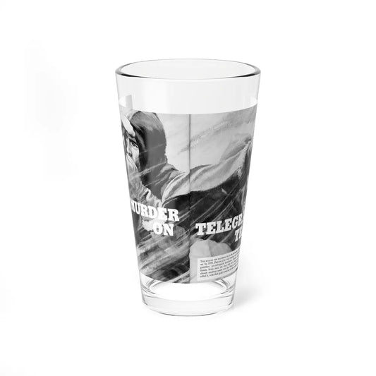 Murder On Telegraph Trail, Fury magazine, July 1963 (Magazine Illustration) Pint Glass 16oz-16oz-Go Mug Yourself