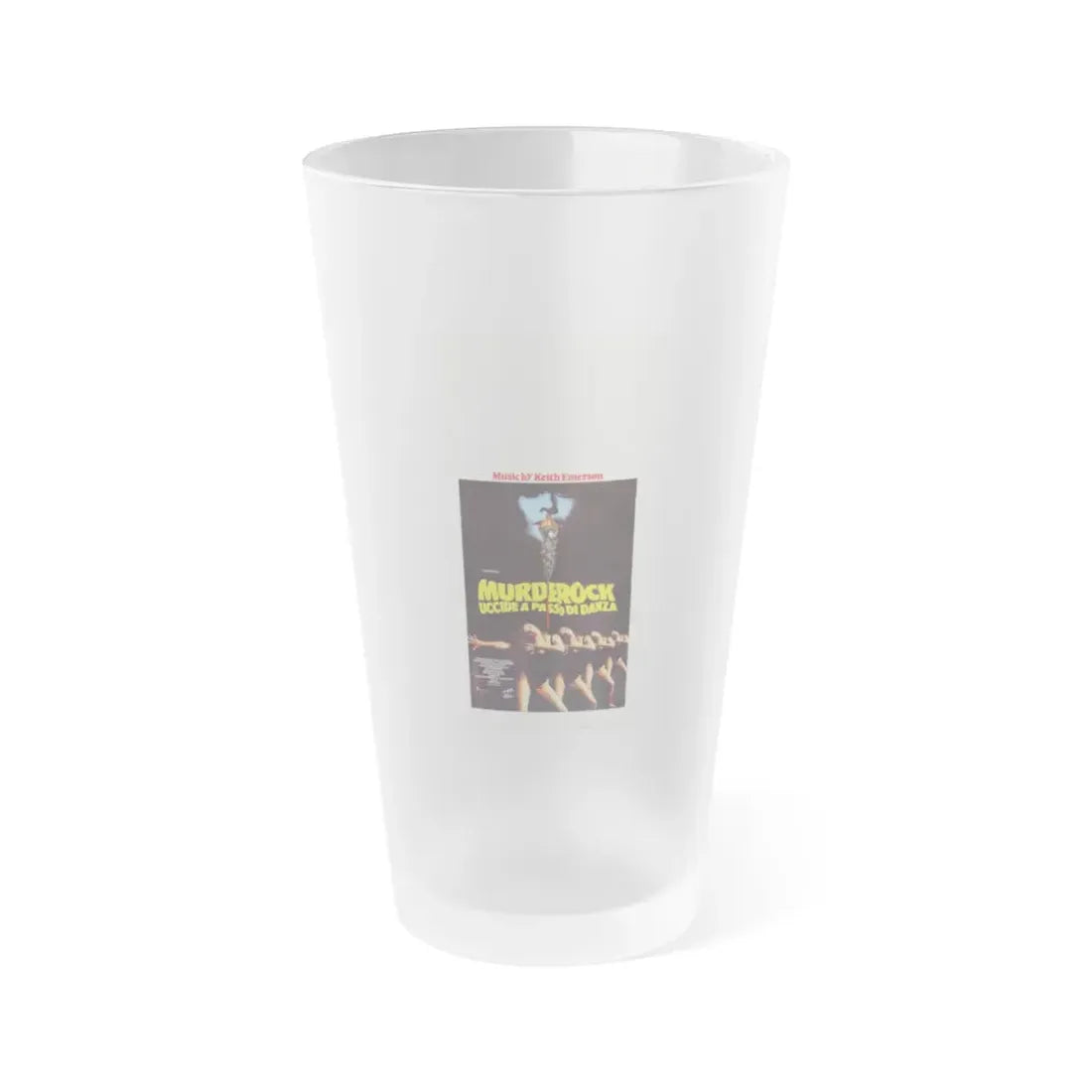 MURDER ROCK 1984 Movie Poster - Frosted Pint Glass 16oz 16oz Frosted - Go Mug Yourself