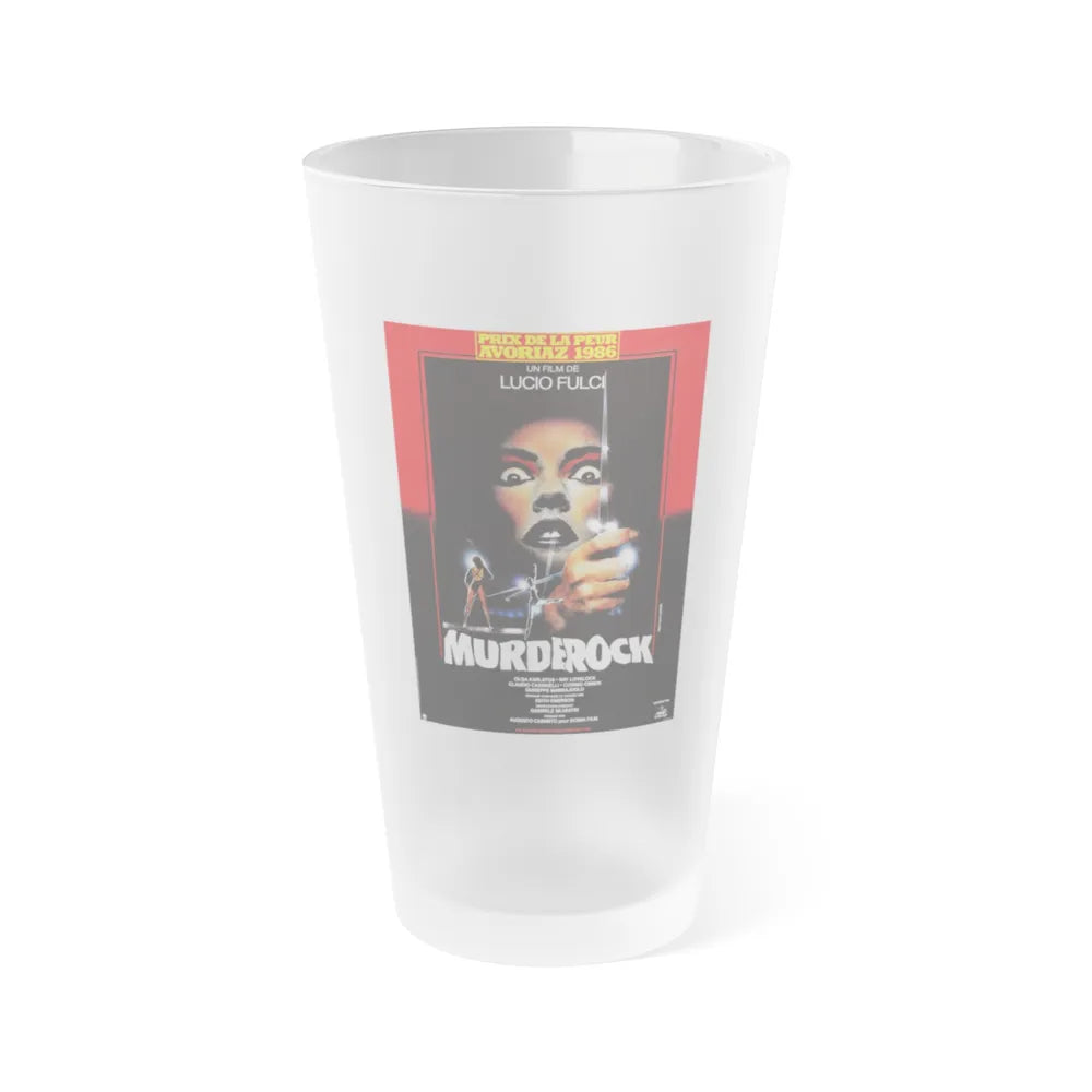 MURDER ROCK (FRENCH) 1984 Movie Poster - Frosted Pint Glass 16oz-16oz-Frosted-Go Mug Yourself