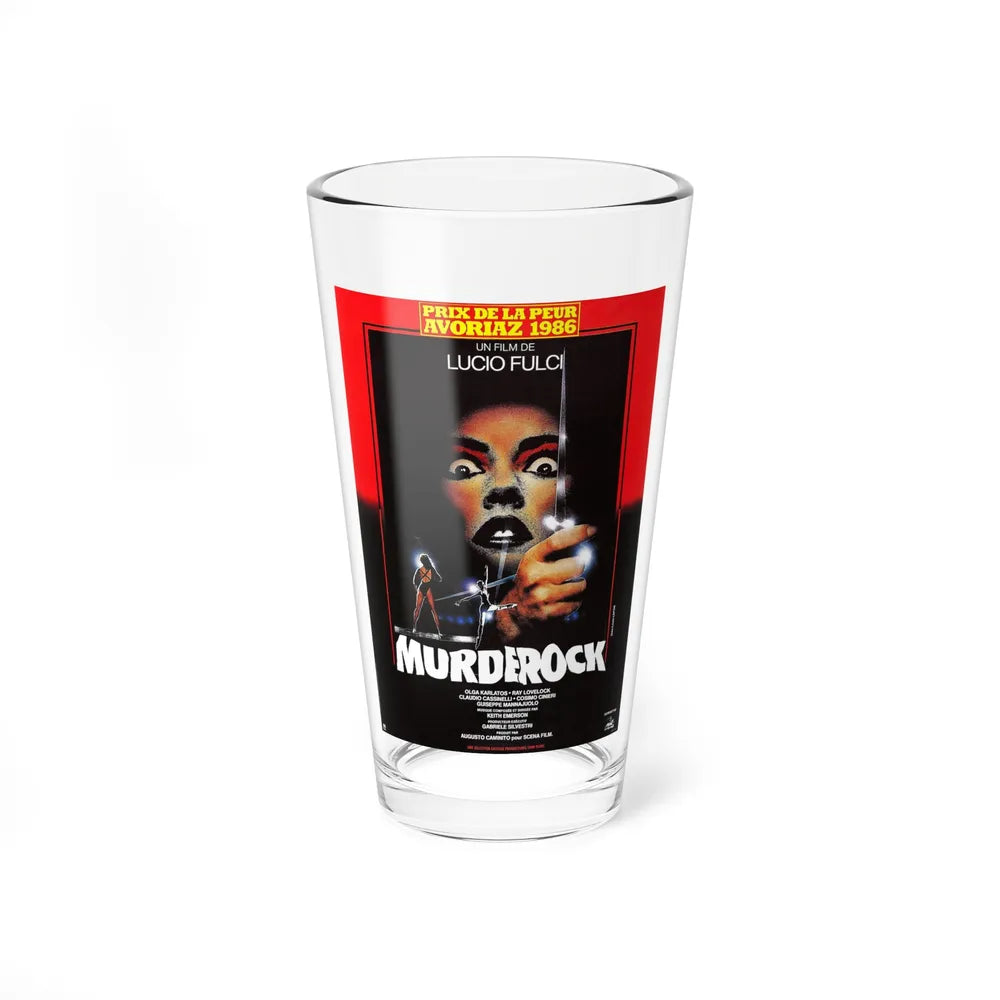 MURDER ROCK (FRENCH) 1984 Movie Poster - Pint Glass 16oz-16oz-Go Mug Yourself