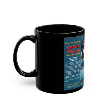 MURDER WEAPON (VHS COVER) - Black Coffee Mug - Go Mug Yourself