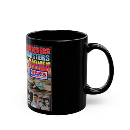 MURDERERS MOBSTERS AND MADMEN VOLUME 1 (VHS COVER) - Black Coffee Mug - Go Mug Yourself