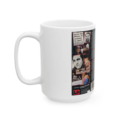 MURDERERS MOBSTERS AND MADMEN VOLUME 1 (VHS COVER) - White Coffee Mug-Go Mug Yourself