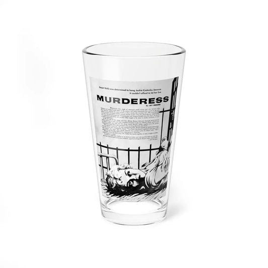 Murderess, Adam magazine, June 1959 (Magazine Illustration) Pint Glass 16oz-16oz-Go Mug Yourself