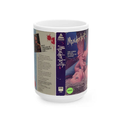 MURDERLUST (VHS COVER) - White Coffee Mug-15oz-Go Mug Yourself