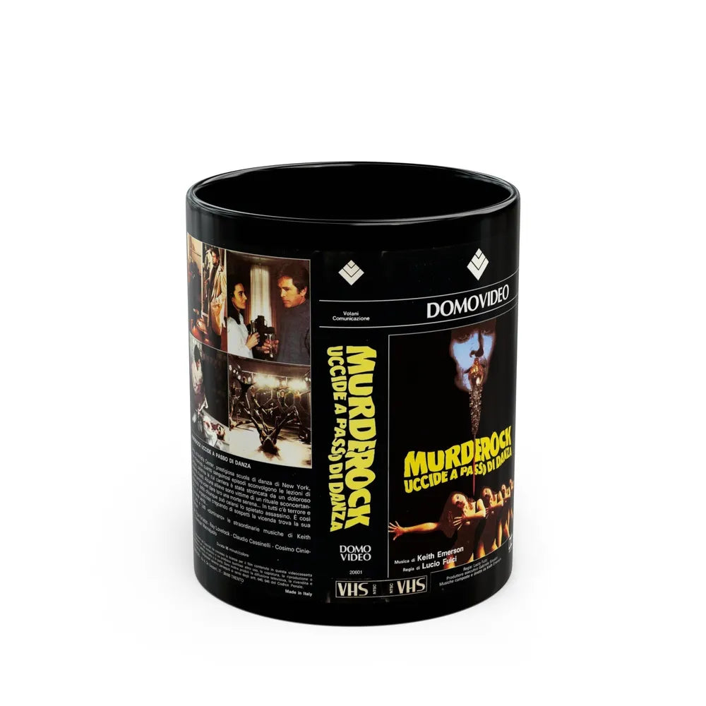 MURDEROCK UCCIDE A PASSO DI DANZA (VHS COVER) - Black Coffee Mug-11oz-Go Mug Yourself