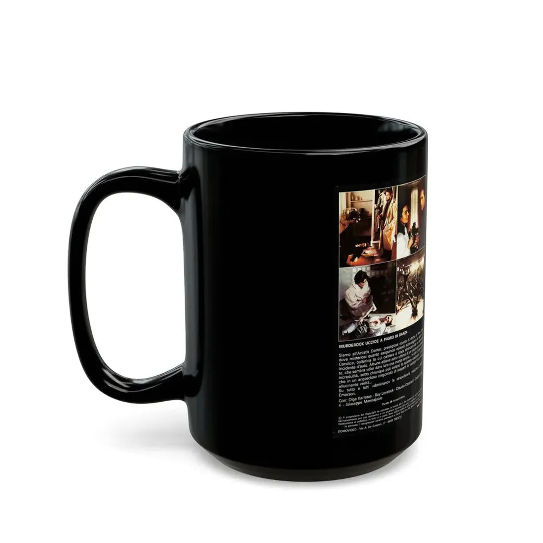 MURDEROCK UCCIDE A PASSO DI DANZA (VHS COVER) - Black Coffee Mug - Go Mug Yourself