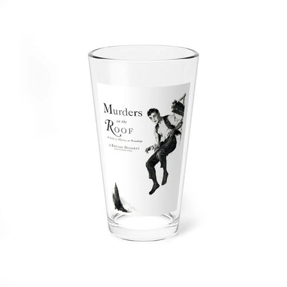 Murders on the Roof (1), Liberty magazine, March 2, 1929 (Magazine Illustration) Pint Glass 16oz-16oz-Go Mug Yourself