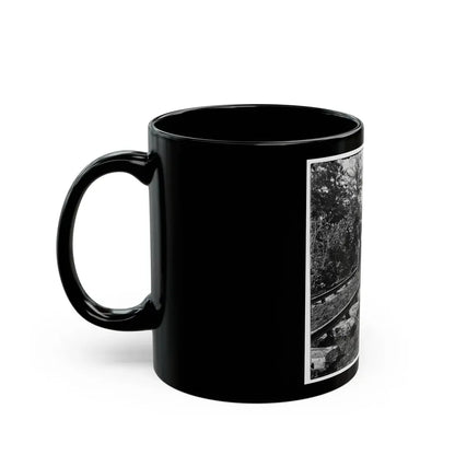 Murfreesboro, Tenn., Vicinity. Men Repairing Single-Track Railroad After Battle Of Stone's River (U.S. Civil War) Black Coffee Mug - Go Mug Yourself