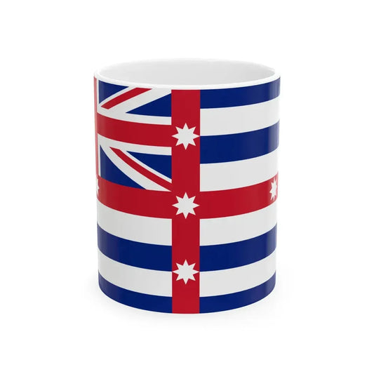 Murray River Flag Combined (Australia) White Coffee Mug 11oz - Go Mug Yourself