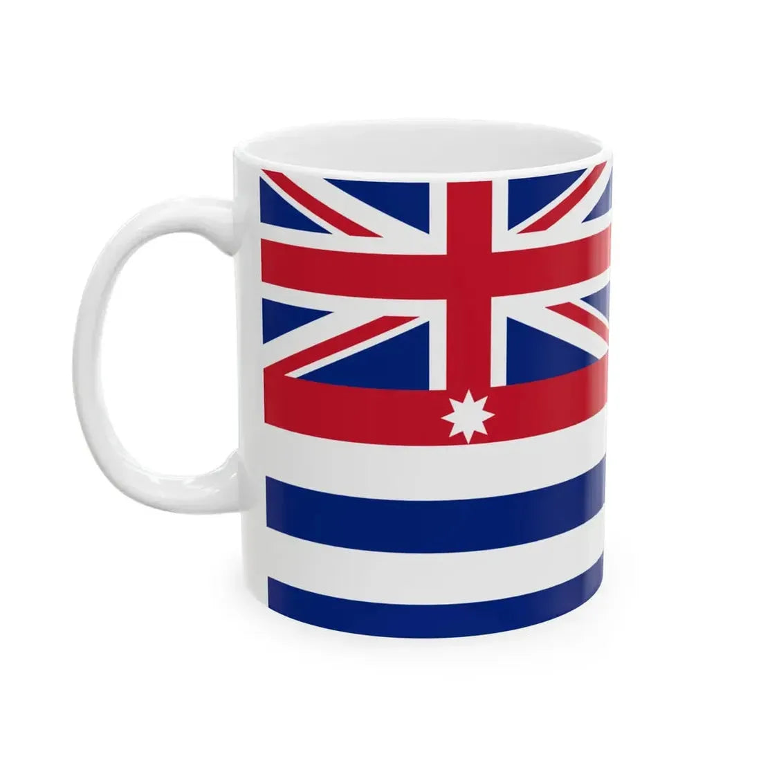 Murray River Flag Combined (Australia) White Coffee Mug - Go Mug Yourself