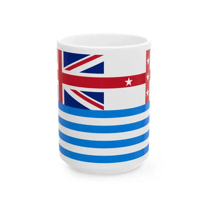 Murray River Flag Lower (Australia) White Coffee Mug 15oz - Go Mug Yourself