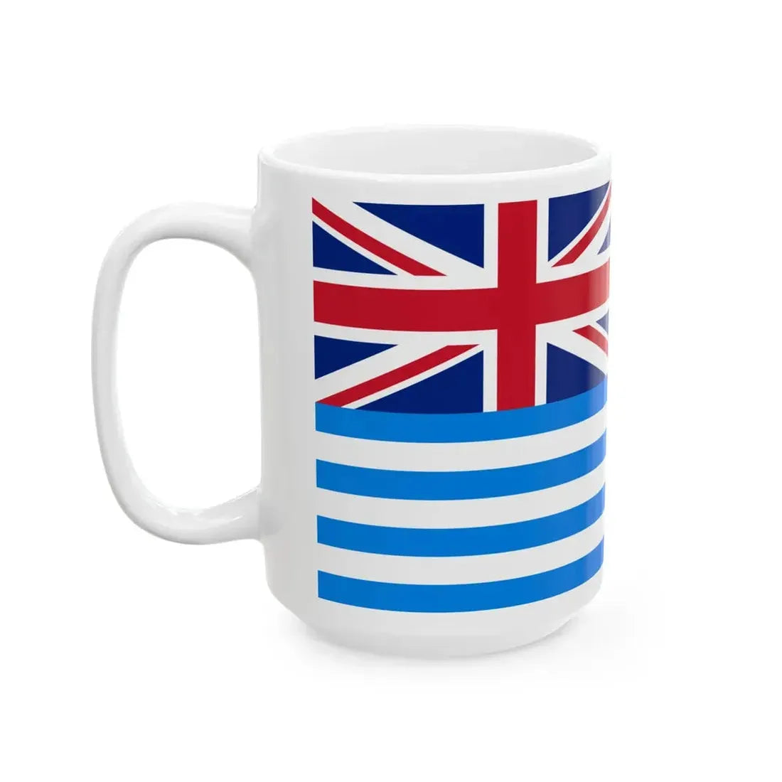 Murray River Flag Lower (Australia) White Coffee Mug - Go Mug Yourself