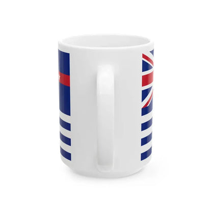 Murray River Flag Upper (Australia) White Coffee Mug - Go Mug Yourself