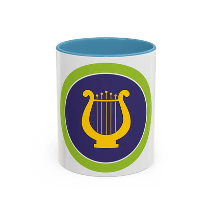 Music (Boy Scout Merit Badge) Accent Coffee Mug-11oz-Light Blue-Go Mug Yourself