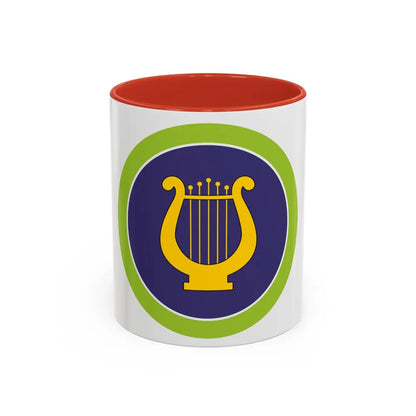 Music (Boy Scout Merit Badge) Accent Coffee Mug-11oz-Red-Go Mug Yourself