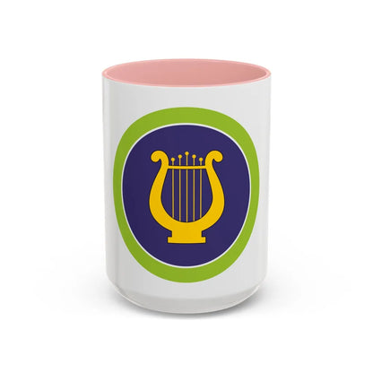 Music (Boy Scout Merit Badge) Accent Coffee Mug-15oz-Pink-Go Mug Yourself