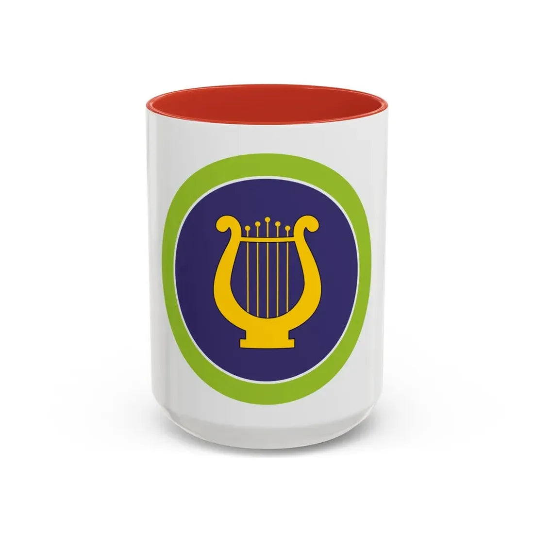Music (Boy Scout Merit Badge) Accent Coffee Mug 15oz Red - Go Mug Yourself
