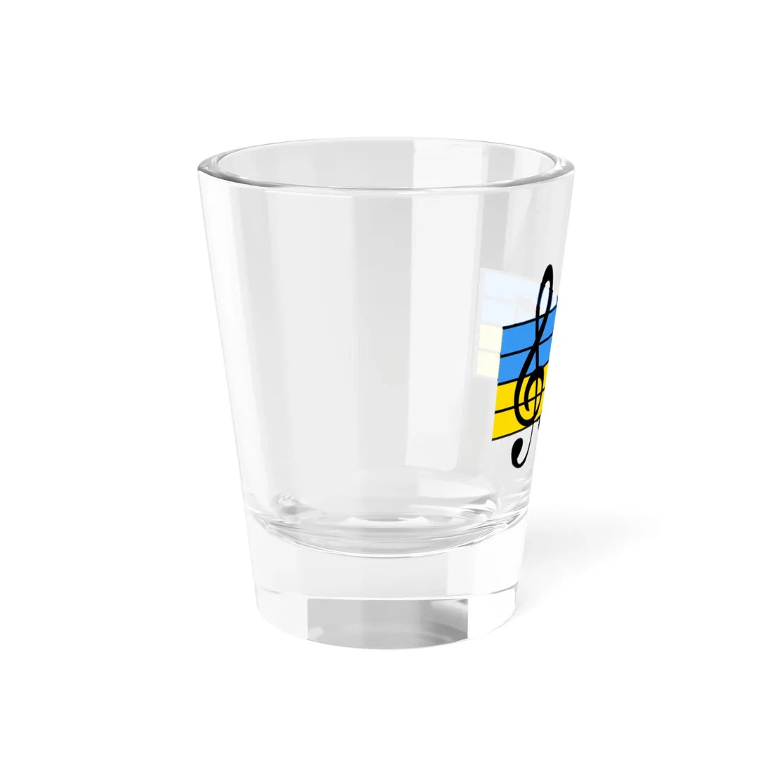 Musical notes ua (Ukraine) Shot Glass 1.5oz - Go Mug Yourself