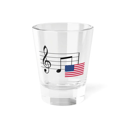 Musical Notes U.S. (United States) Shot Glass 1.5oz 1.5oz - Go Mug Yourself
