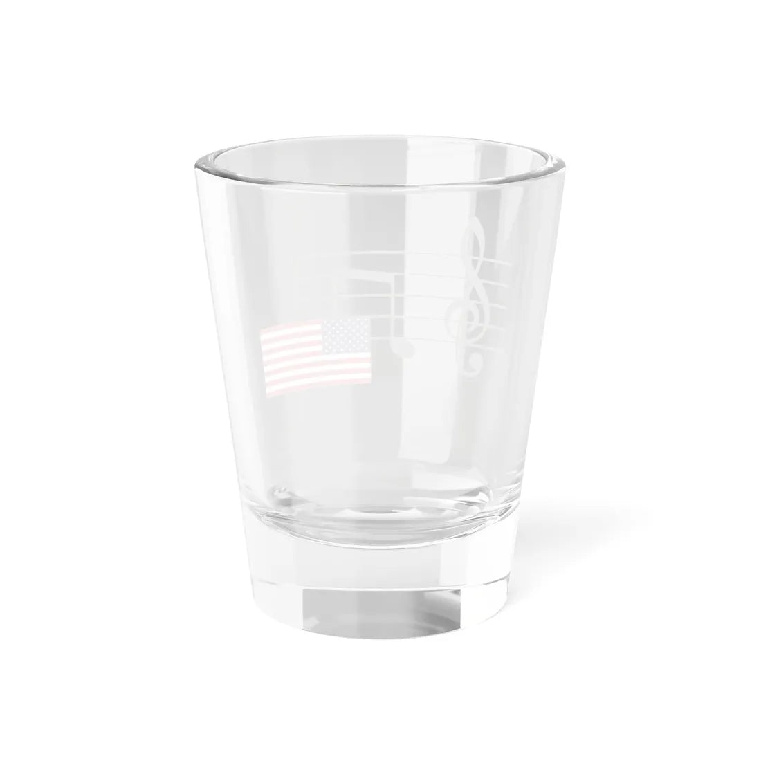 Musical Notes U.S. (United States) Shot Glass 1.5oz - Go Mug Yourself