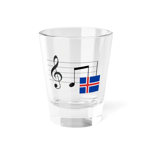 MusicalnotesIceland (Iceland) Shot Glass 1.5oz 1.5oz - Go Mug Yourself