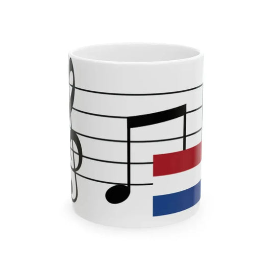 MusicalnotesNetherlands (Netherlands) White Coffee Mug 11oz - Go Mug Yourself