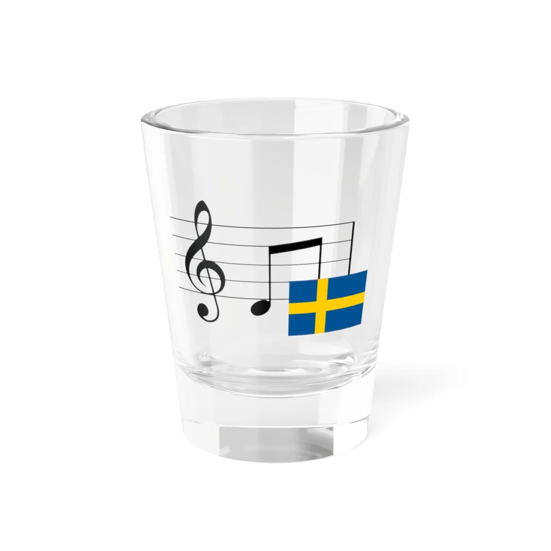 MusicalnotesSweden (Sweden) Shot Glass 1.5oz 1.5oz - Go Mug Yourself