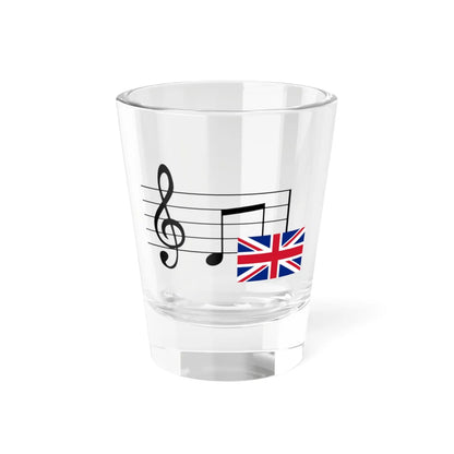 MusicalnotesUK (United Kingdom) Shot Glass 1.5oz 1.5oz - Go Mug Yourself