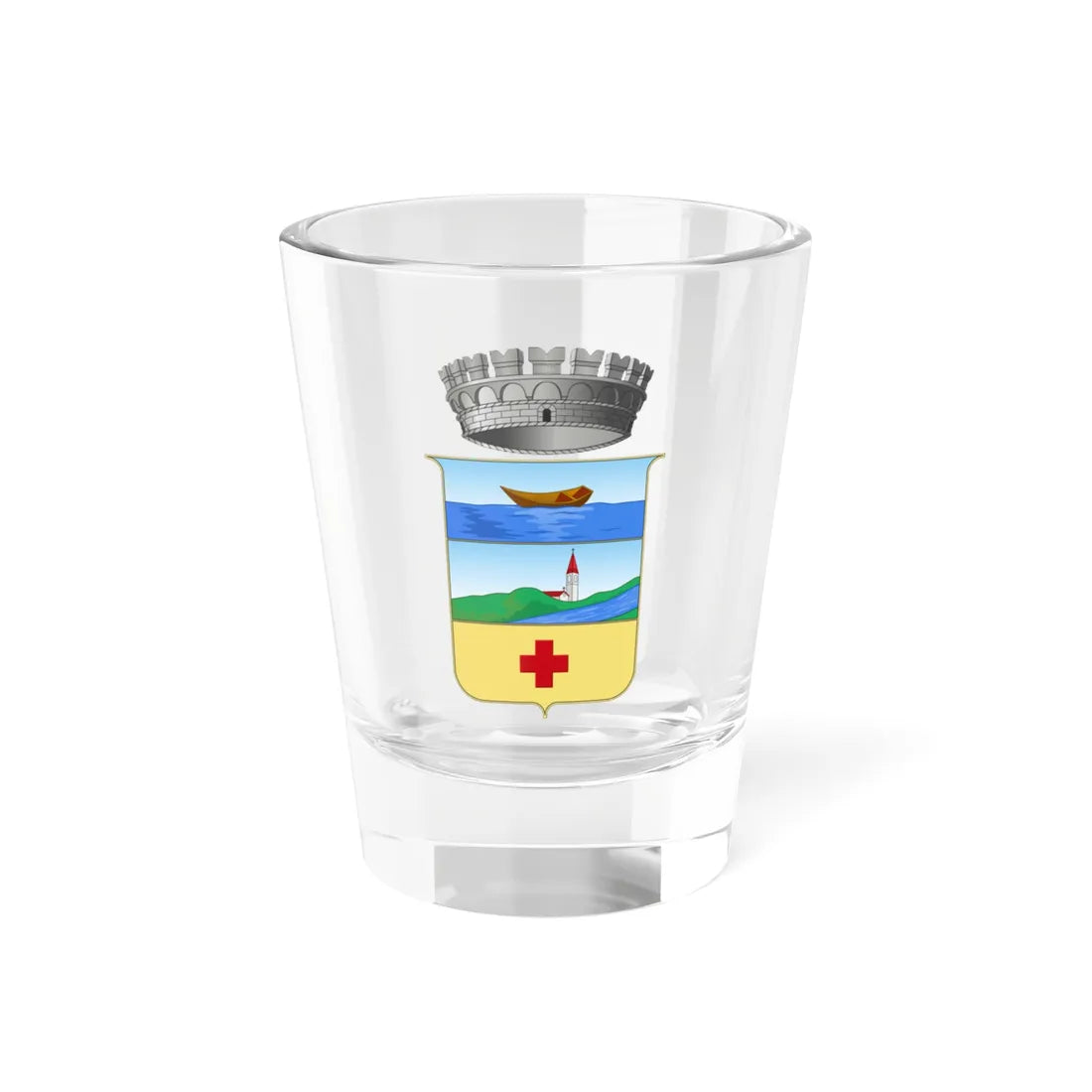 Musile di Piave-Stemma vecchio (Italy) (Coat of Arms) Shot Glass 1.5oz 1.5oz - Go Mug Yourself