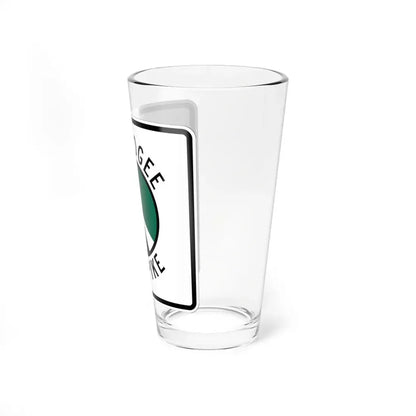 Muskogee Turnpike (Oklahoma) (Road Sign) Pint Glss 16oz - Go Mug Yourself