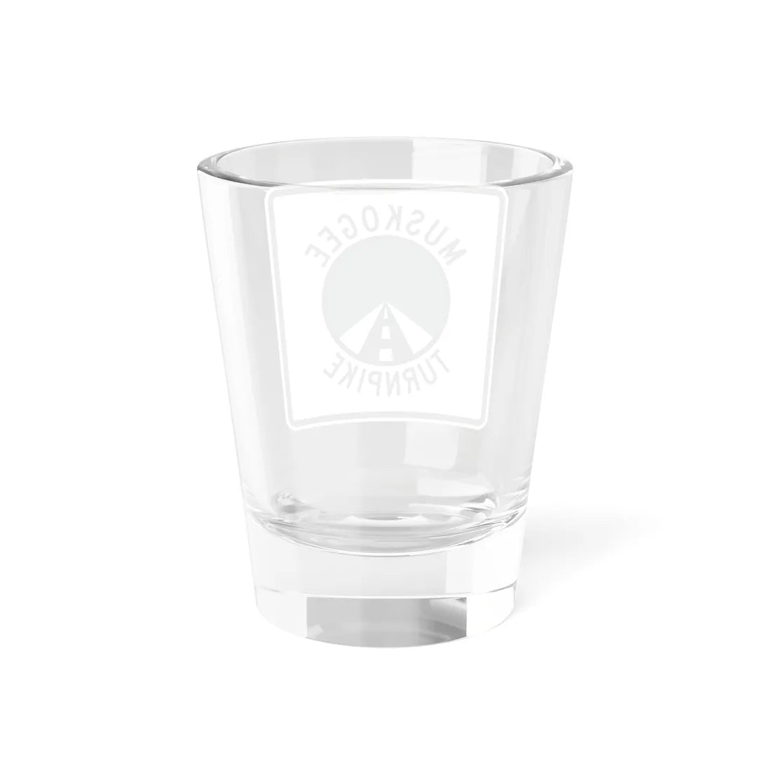 Muskogee Turnpike (Oklahoma) (Road Sign) Shot Glass 1.5oz - Go Mug Yourself