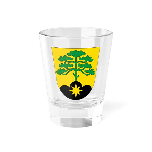 Mustamäe linnaosa vapp (Estonia) (Coat of Arms) Shot Glass 1.5oz 1.5oz - Go Mug Yourself