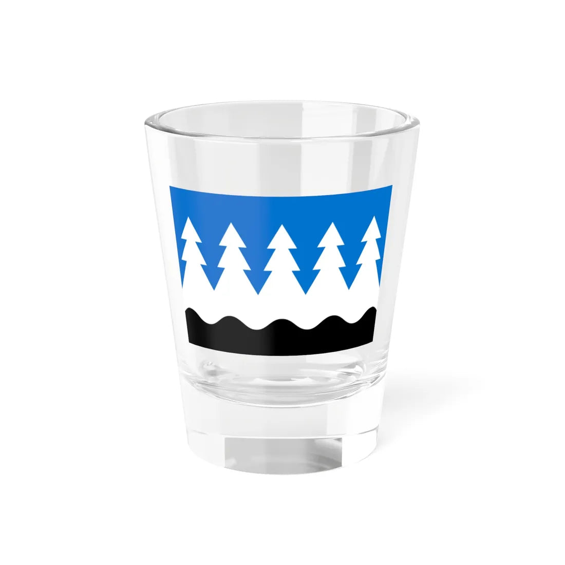 Mustvee valla lipp (Estonia) Shot Glass 1.5oz 1.5oz - Go Mug Yourself